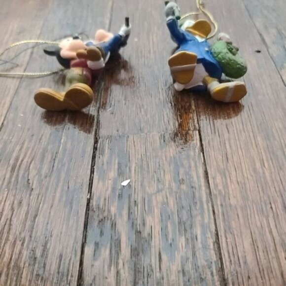 Vintage 1992 Avon Disney A Christmas Carol Set of 2 Ornaments Mickey Mouse - Picture 2 of 8